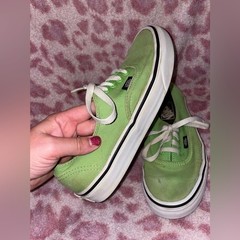 Grunge retro Vans Lime Green Sneakers men’s size 6 shoes