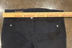 ARIAT Women’s Equestrian Horse Riding Breeches, Black, Size 22R, Cotton Blend.