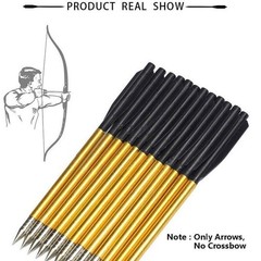 50X Aluminium Crossbow Bolts Arrows 6.5″ for 50 & 80 lb Pistol Crossbow Archery