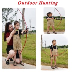 36.5″ Archery Bow and Arrow Set Compound Kit Hunting Shooting Target for Kids