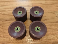 Orangatang 4President 70mm 53mm Contact 83a Purple Longboard Wheels w/ bearings