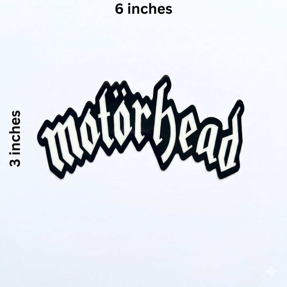 Motorhead Sticker | 6 inches x 3 inches | English Rock Heavy Band