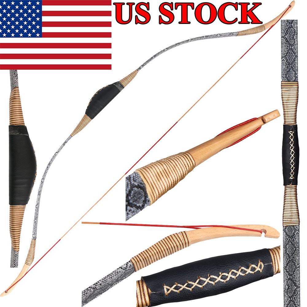 45″ Archery Traditional Turkish Recurve Bow 30-50LBS Handmade Horse Bow Hunting