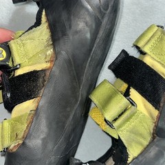 Evolv Helix Rock Climbing Leather Shoes Mens US 10.5 EU 44 Neon Yellow Mountain