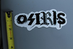 Osiris Skateboard Shoes Clear Black Graffiti Z3C Vintage Skateboarding STICKER