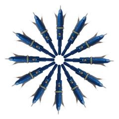 12pcs Hunting Broadheads 100 Grain Archery 2.3″ Cut Crossbow Arrowheads Blue USA