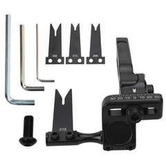 Strong Arrow Rest Rest Steel Plate 7*6.5*1.8cm 86.2g Aluminum Alloy Black