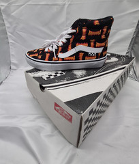 VANS Sk8-Hi Black High-Top Skateboarding Shoes Mens US 10 Medium (D,M)