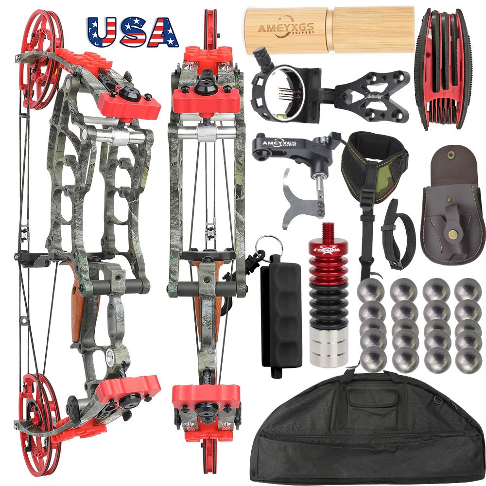 Short Axis Arrow Ball Dual-use 30-60lbs Compound Bow Set Archery Hunting Fishing