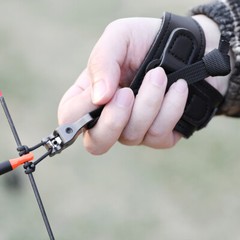 Archery Release Aids Wristband Caliper Strap Trigger Compound Bow Taeget Hunting