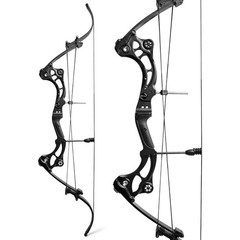 40-55lbs Recurve Bow Kit Hunting Fishing 320FPS Archery Adult Target Shooting