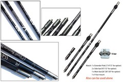 Archery Bow Stabilizer Balance Bar Rod System 3-30 Inch Carbon Fiber Stabiliz…