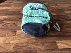 BLACK DIAMOND Chalk Bag with Mammut Carabiner Rock Climbing Gym Bouldering