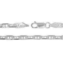 Sterling Silver 925 Anchor Chain Necklace 4mm 60cm