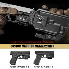 IWB Holster, Fit for Glock 17/19 Gen3-6 & 19X/ 44/45 & G34 Gen4-5 & MOS Versi…