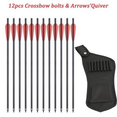 Hunting 20 in Crossbow Bolts Crossbow Arrows &/OR Arrows Quiver Bag Shooting