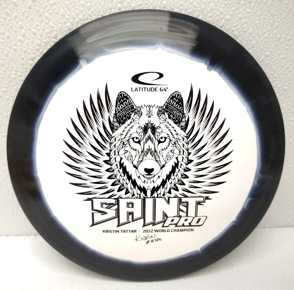 Latitude 64 Saint Pro Kristin Tattar Golf Disc Driver Black 176g Made in Sweden