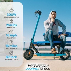 Hover-1 Journey Folding 42 x 16.5 x 44.8 inches, 42 x x 19.2, Bkack