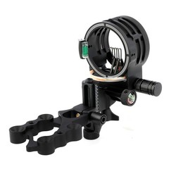 CompoundBow Sight 5 Pin 019″ Micro Adjustable 4X 6X 8X Lens Archery Hunting R/LH