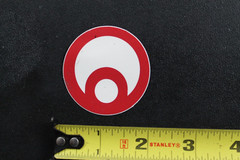 Osiris Skate Shoes Red White Circle Logo OG Z60B Vintage Skateboarding STICKER