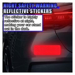 20PCS Reflective Stickers, 3.14» x 1.14» Safety Night Visibility Warning Ta…