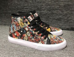 DC mens Manual Skate Shoe High Top Shoes Textile US size