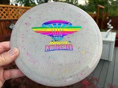 (New Listing) 175G PFN Thunderbird Rainbow Disc Golf Innova PDGA Splatter #3026
