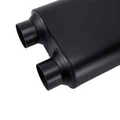 Muffler 3 2.25″ dual in | 2.25″ dual out | overall 23″ Dual in | Dual out