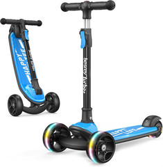 Kick Scooter for Kids Ages 3-10, 3-Wheel Folding Scooter with Adjustable Height,