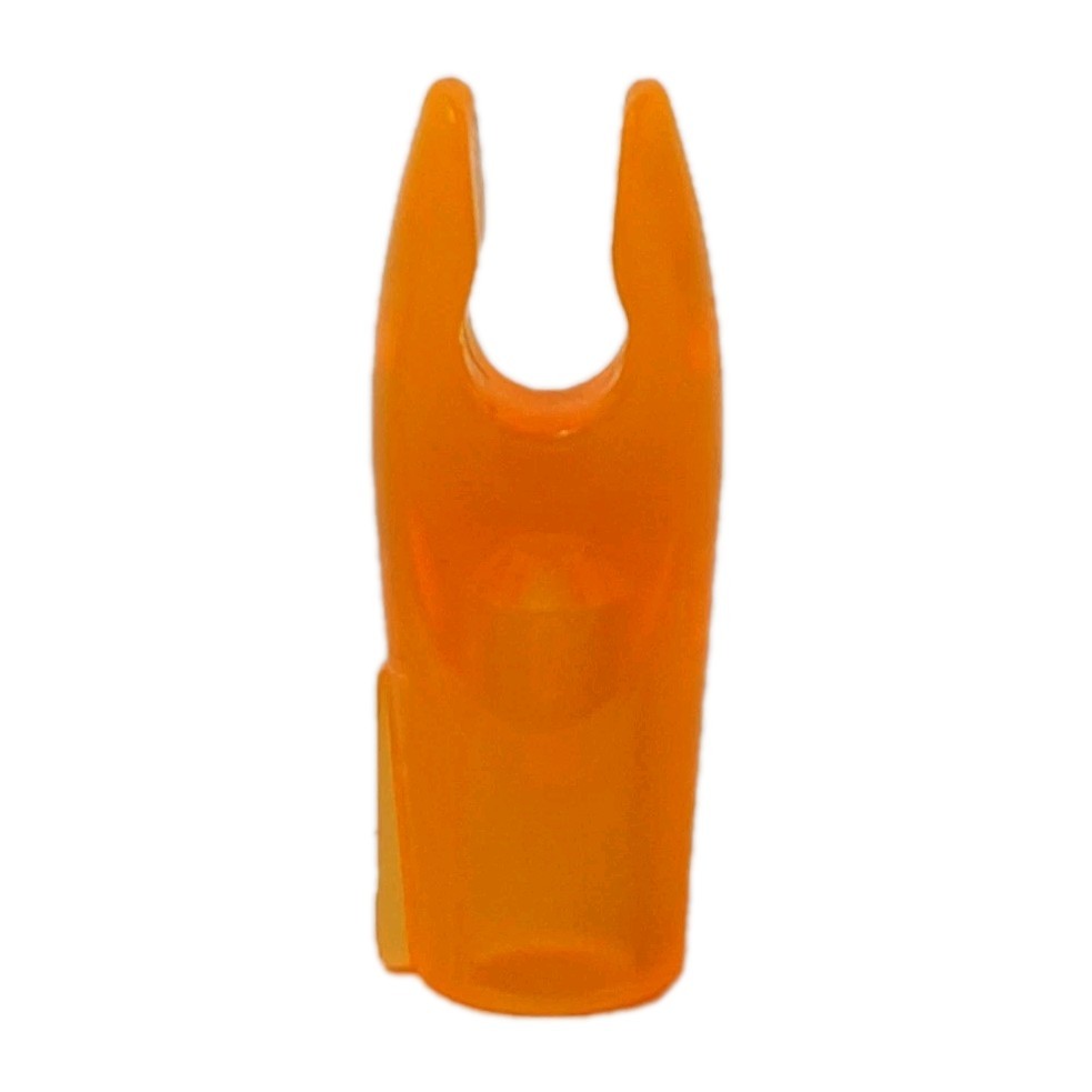 50 Count Bohning Blazer Standard Throat Pin Nocks: Clear Fluorescent Orange NOS