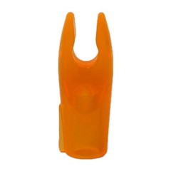 50 Count Bohning Blazer Standard Throat Pin Nocks: Clear Fluorescent Orange NOS