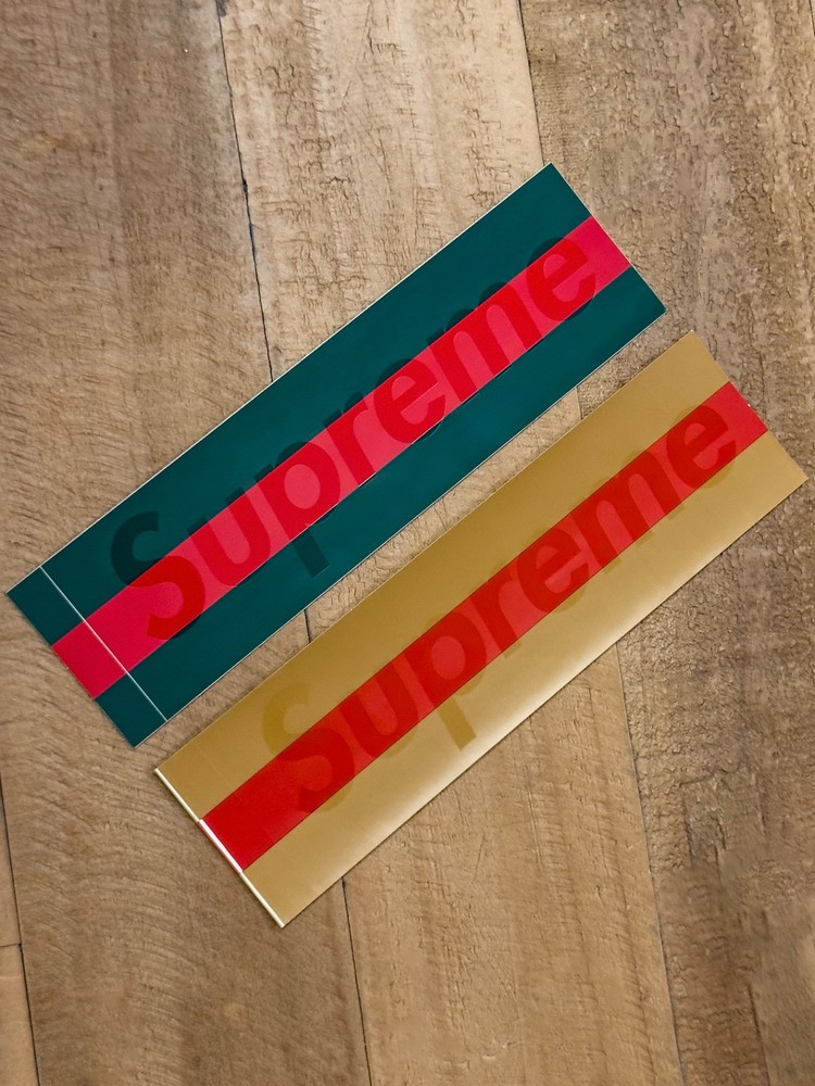 Supreme x Gucci Box Logo Sticker Set (2001)