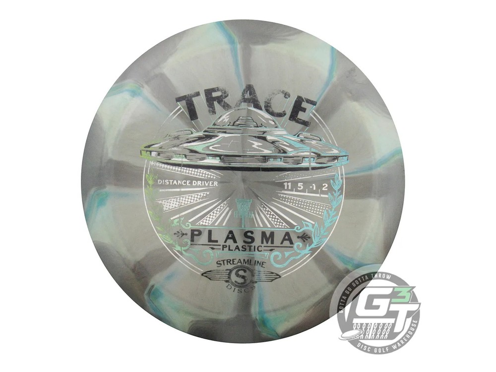 USED Streamline Discs Plasma Trace 169g Gray-Blue Distance Driver Golf Disc