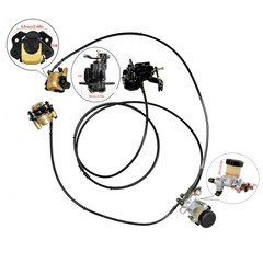 Hydraulic Rear Brake Caliper & Pad Assembly & Disc Rotor For Go Kart Quad ATV