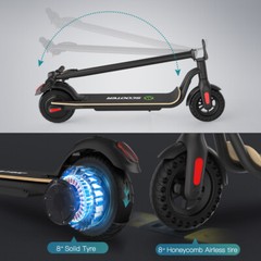 FOLDING ELECTRIC SCOOTER FOR TEEN ADULT LONG RANGE COMMUTE E-SCOOTER 187 & 281WH