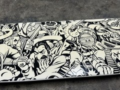 Santa Cruz Jason Jesse Skateboard Deck Veterans Division Shape Bar Scene Unused