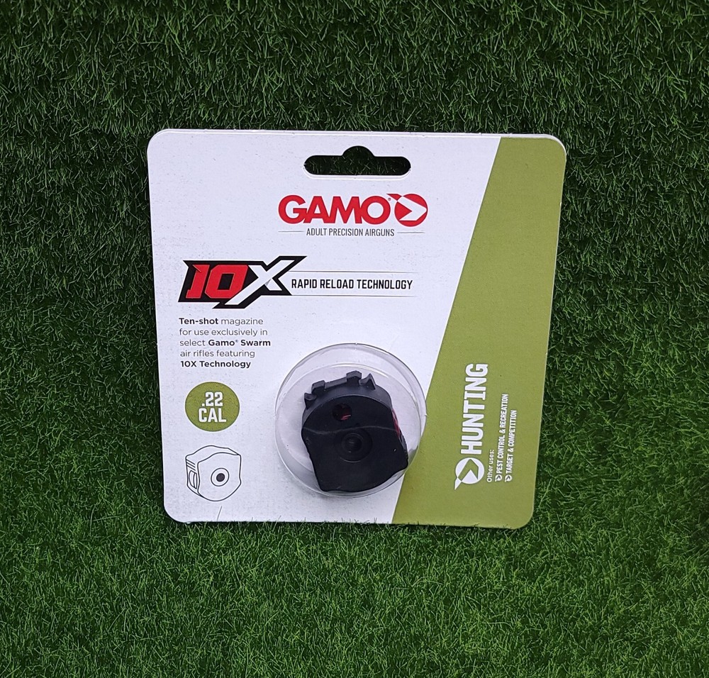 Gamo Swarm 10X GEN1, .22 Caliber, 10 Round Rotary Pellet Magazine – 621258854
