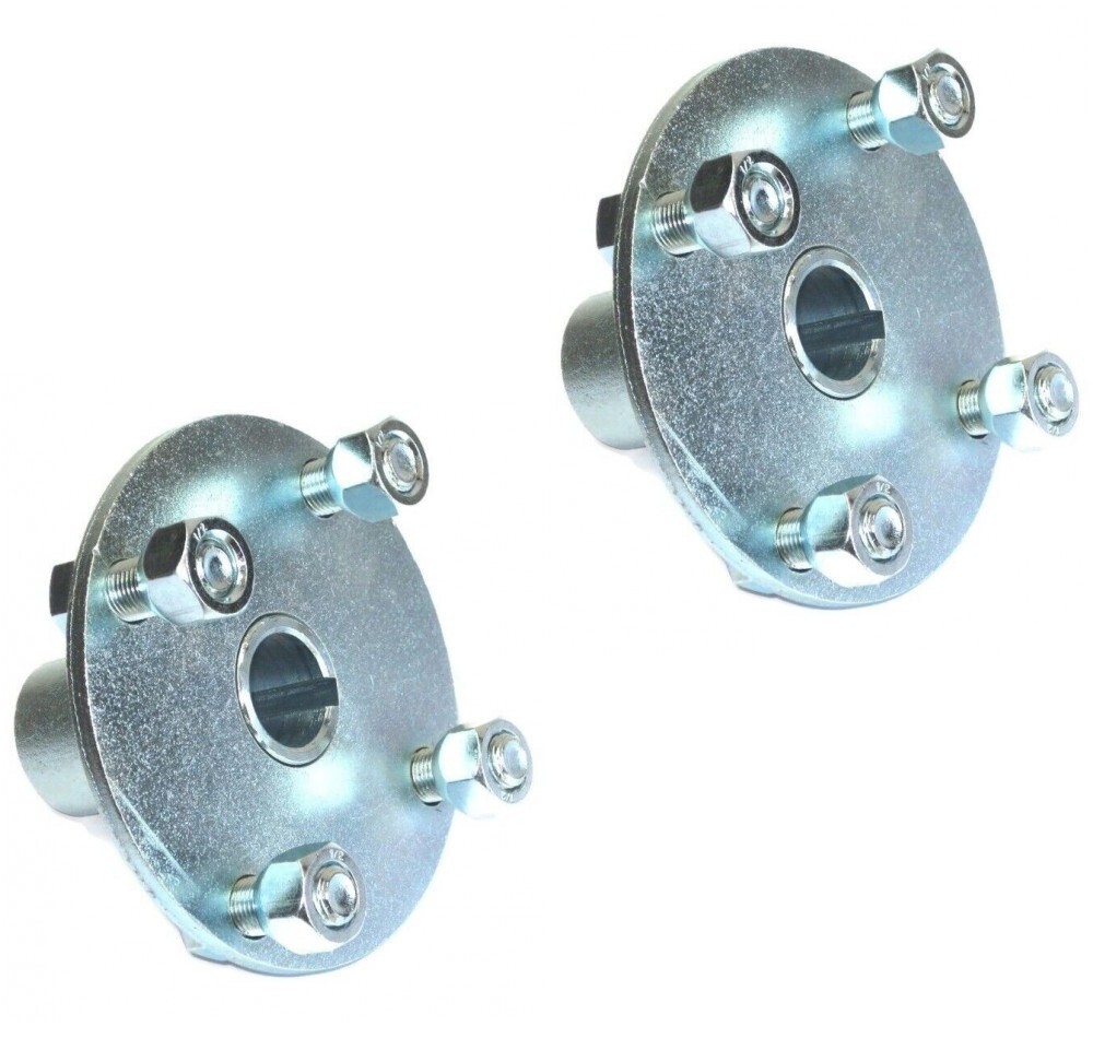 (2) 4″ x 4″ Lug 1″ Live Axle Hubs for 1994-Earlier Manco Dingo 285 286 Go Kart