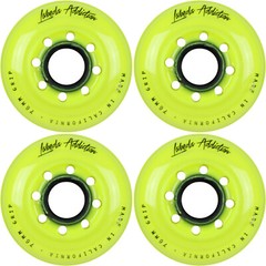 Labeda Inline Roller Hockey Skate Wheels Addiction Yellow 76mm SET OF 4