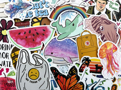 1000 Random Bulk Sticker Bomb Lot Fun Variety Pack Luggage Skateboard Decals