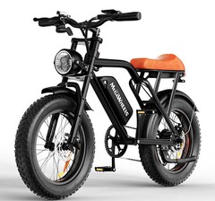 750WH Electric Bike Max 33MPH 20″ Fat Tire Electric Moped Style Bikes Peak 1500W