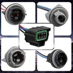 Rear Tail Light Wiring Harness Driver & Passenger Side Compatible with Chevro…