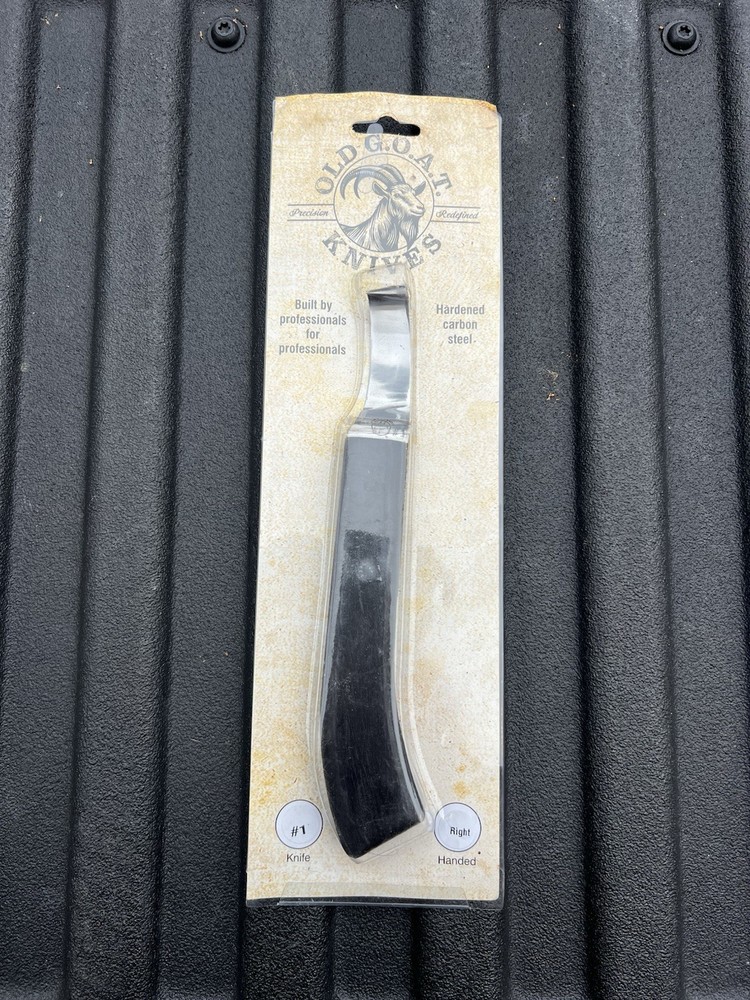 OLD GOAT RIGHT HAND DROP BLADE HOOF KNIFE #1 New