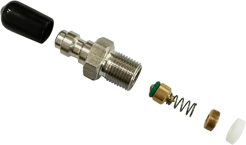 8Mm Fill Nipple Male Quick Disconnect Valve with One Way Foster M10*1 Thread