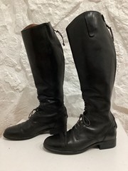 Ariat Black Leather Riding Equestrian Boots Women’s Sz 8.5 Wide Calf