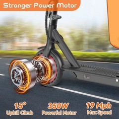 LADPED Electric Scooter with Seat for Adults 19MPH Folding Commuter E-Scooter