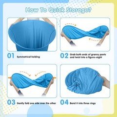 11PCS Granny Pants Yard Game Set – Oversized Blue & Blue, Yellow, Multicolor