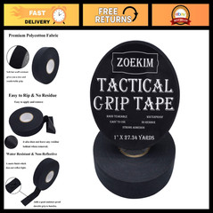 Tactical Gun Grip Tape – Water Resistant, Non-Reflective, 1″ x 27.34 Yards, Mult