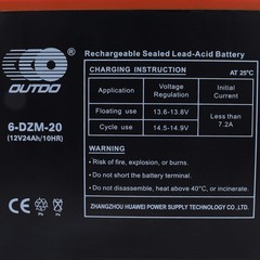 6-DZM-12 6-DZF-20 20Ah 12V 48V 12Ah 24AH Battery for ATV Scooter Dirt bike Golf