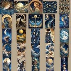 50 Pack of Cool Mystical Stickers for Laptop/Water Bottle/Phone Case